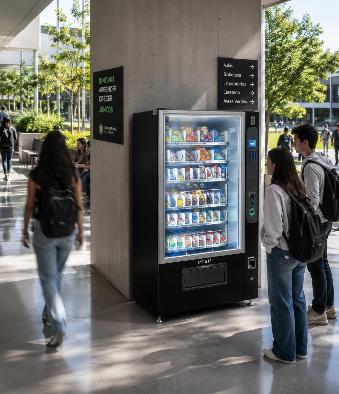 Hibou 52 maquina de snacks y bebidas 