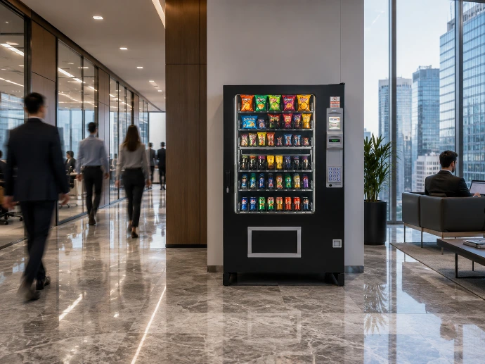 Maquina vending en plaza comercial